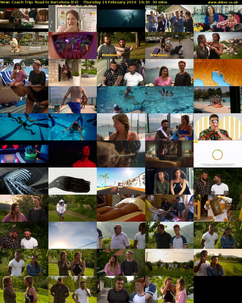 Coach Trip: Road to Barcelona (E4) Thursday 14 February 2019 19:30 - 20:00