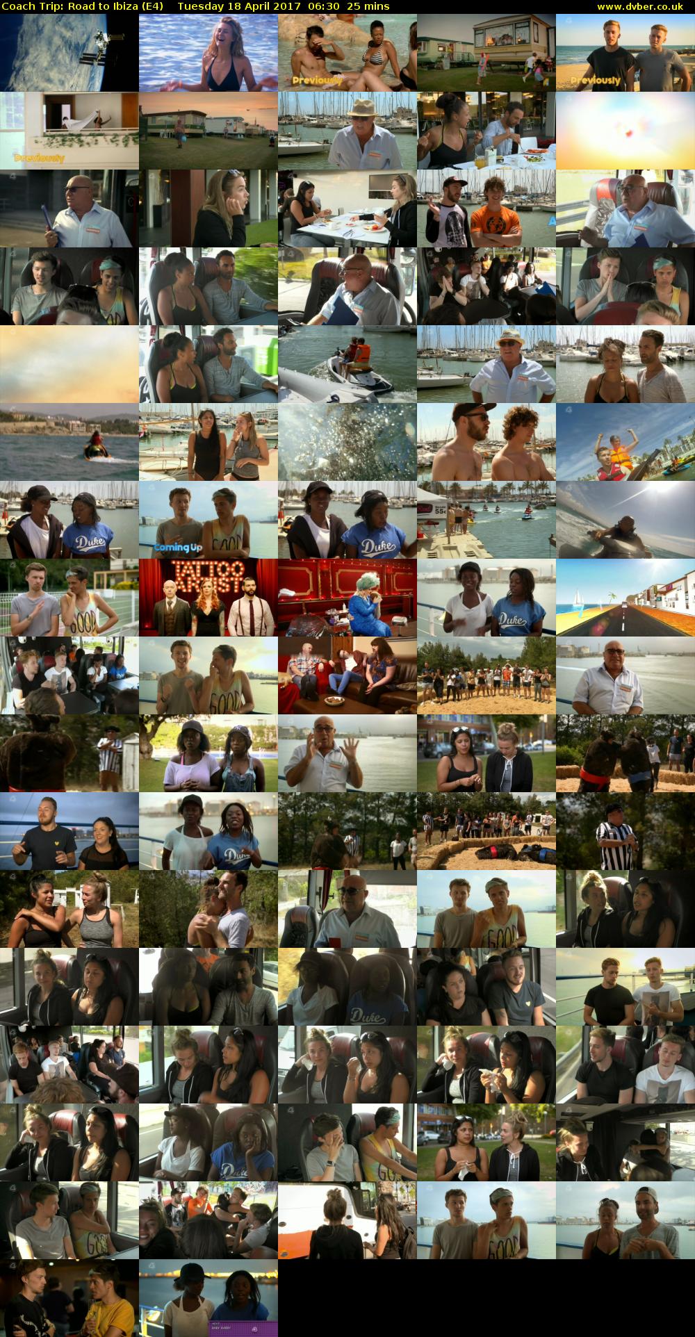 Coach Trip: Road to Ibiza (E4) Tuesday 18 April 2017 06:30 - 06:55