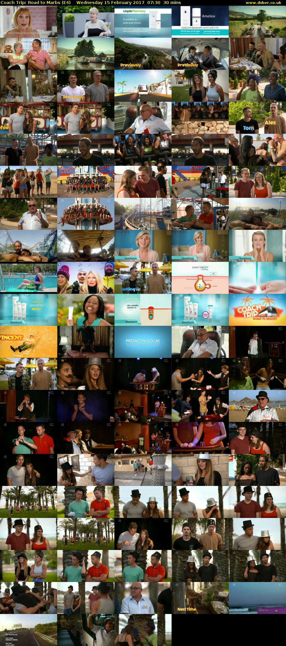 Coach Trip: Road to Marbs (E4) Wednesday 15 February 2017 07:30 - 08:00