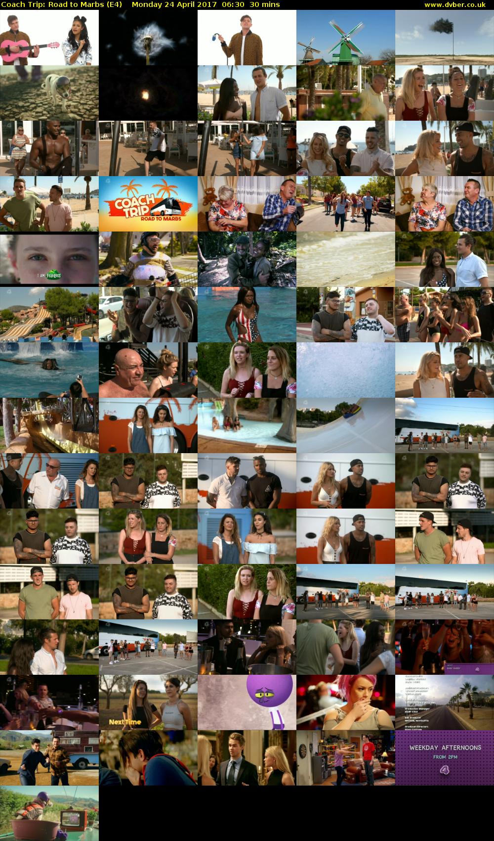 Coach Trip: Road to Marbs (E4) Monday 24 April 2017 06:30 - 07:00