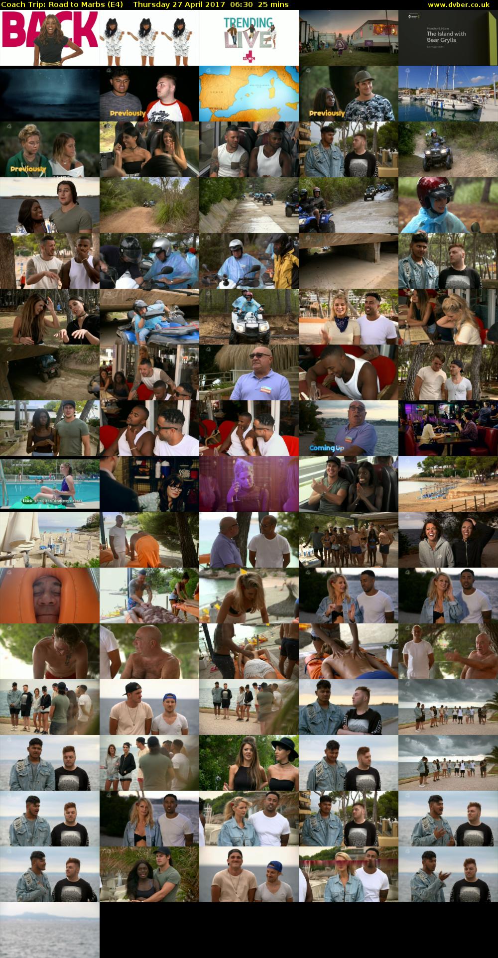 Coach Trip: Road to Marbs (E4) Thursday 27 April 2017 06:30 - 06:55