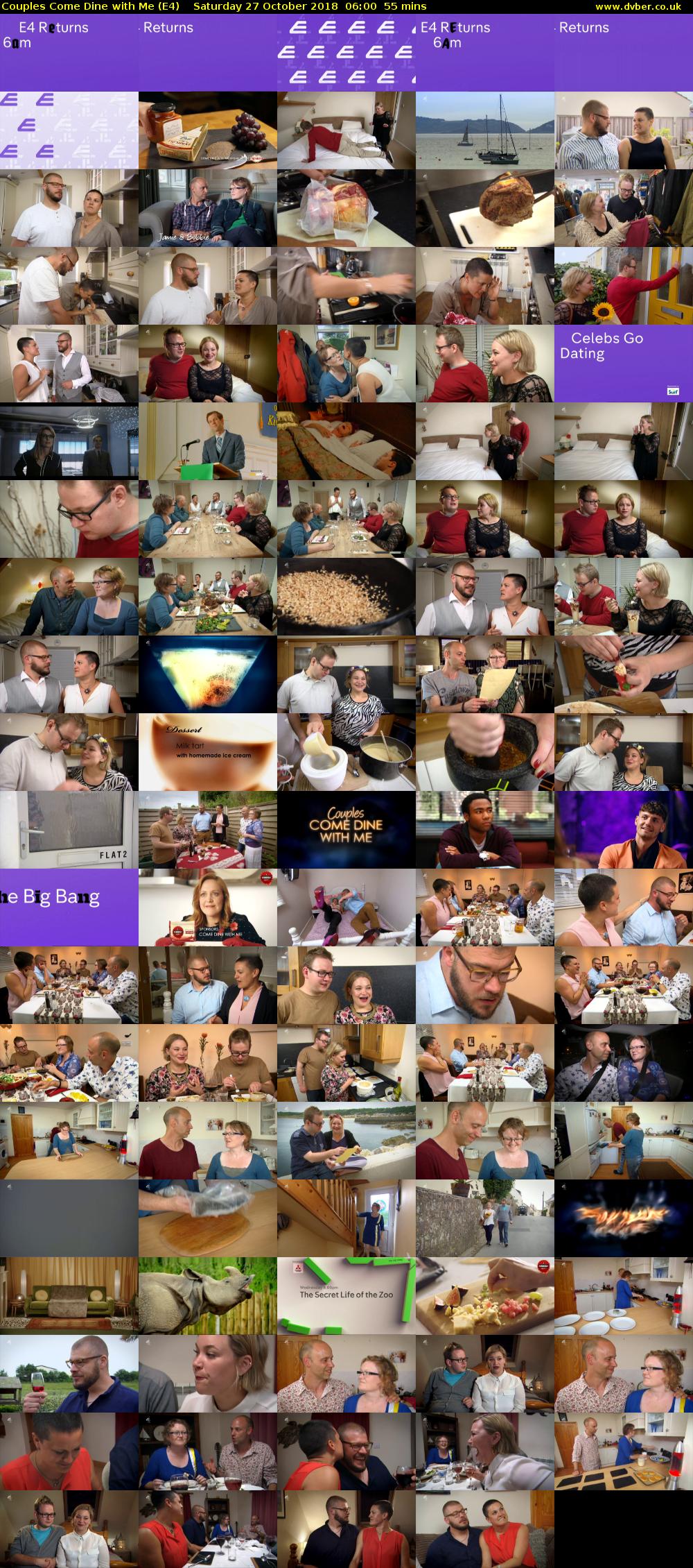 Couples Come Dine with Me (E4) Saturday 27 October 2018 06:00 - 06:55