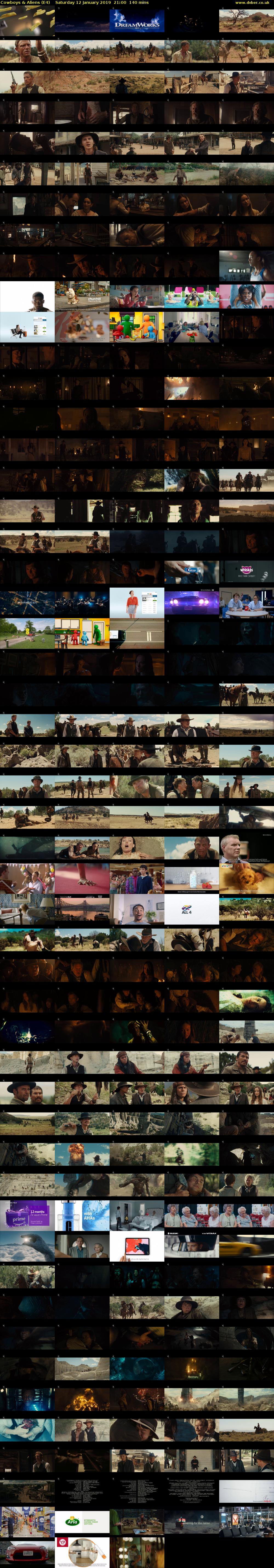 Cowboys & Aliens (E4) Saturday 12 January 2019 21:00 - 23:20