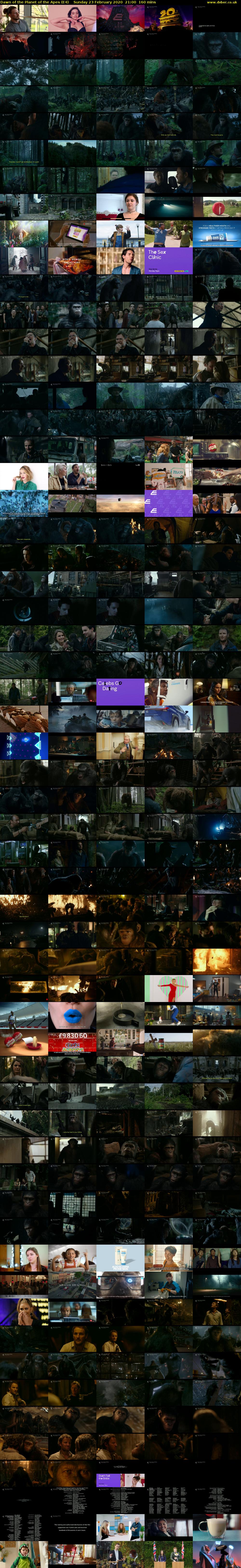 Dawn of the Planet of the Apes (E4) Sunday 23 February 2020 21:00 - 23:40