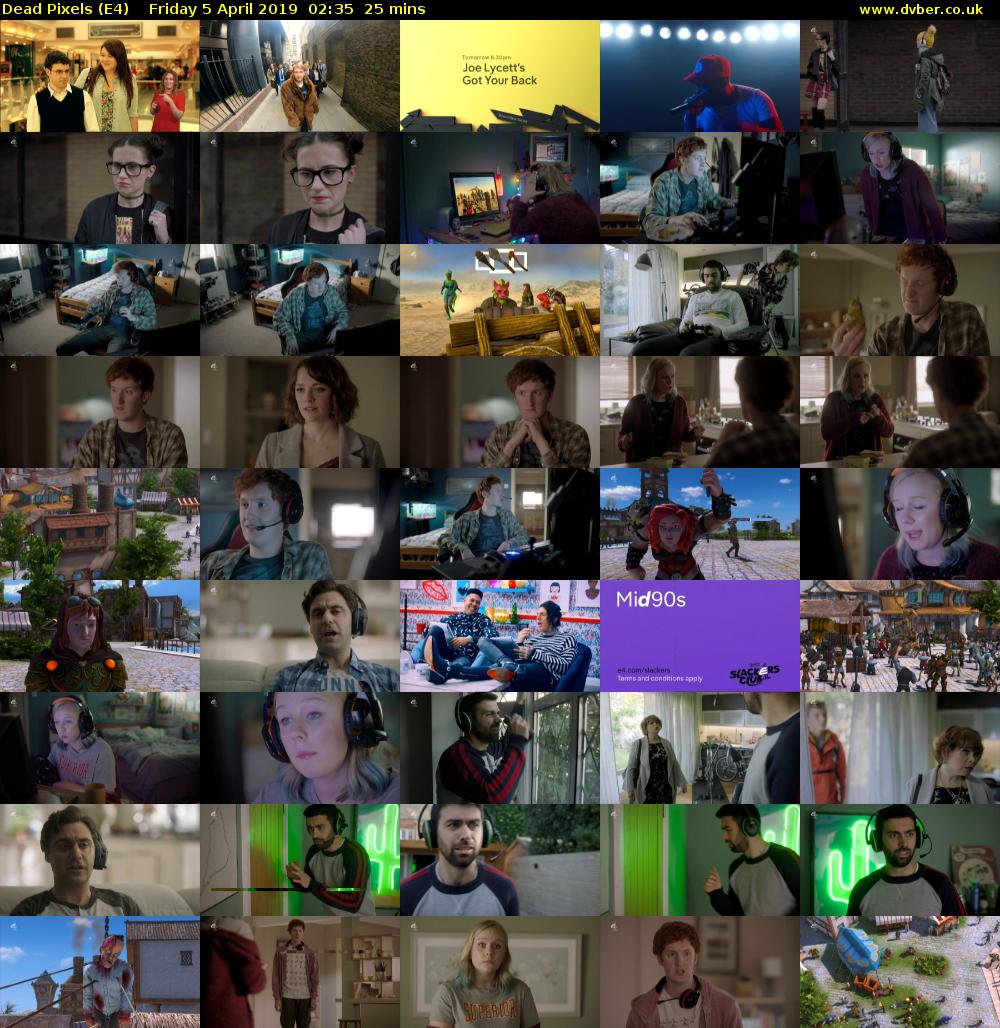 Dead Pixels (E4) Friday 5 April 2019 02:35 - 03:00