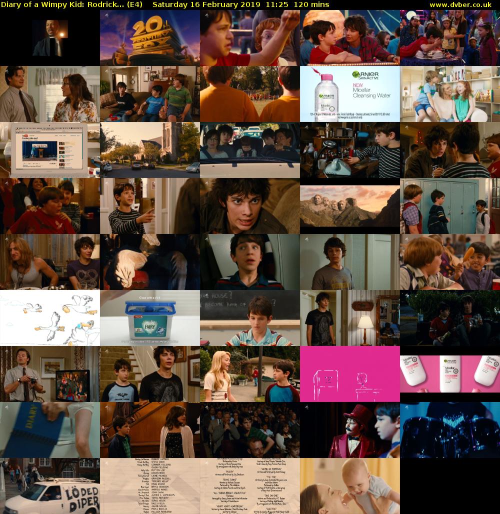 Diary of a Wimpy Kid: Rodrick... (E4) Saturday 16 February 2019 11:25 - 13:25