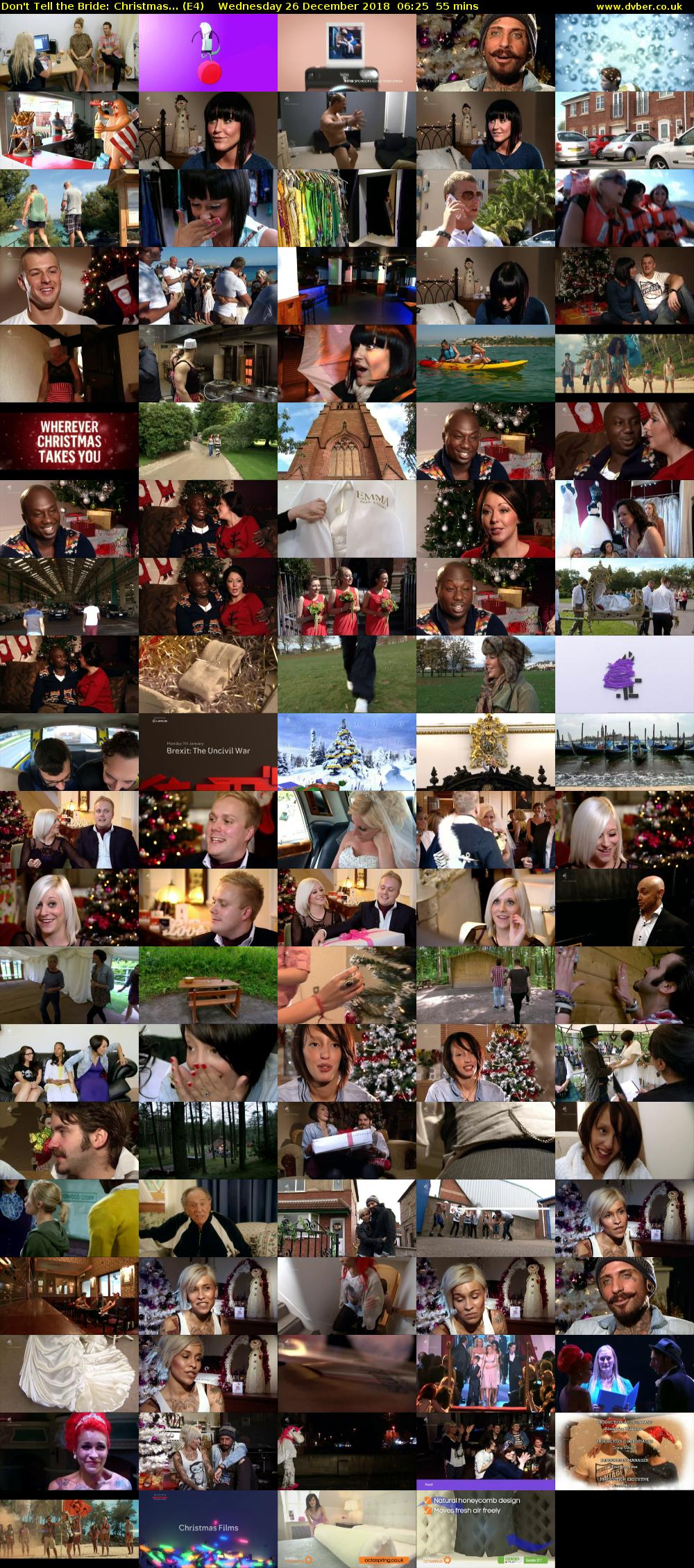 Don't Tell the Bride: Christmas... (E4) Wednesday 26 December 2018 06:25 - 07:20