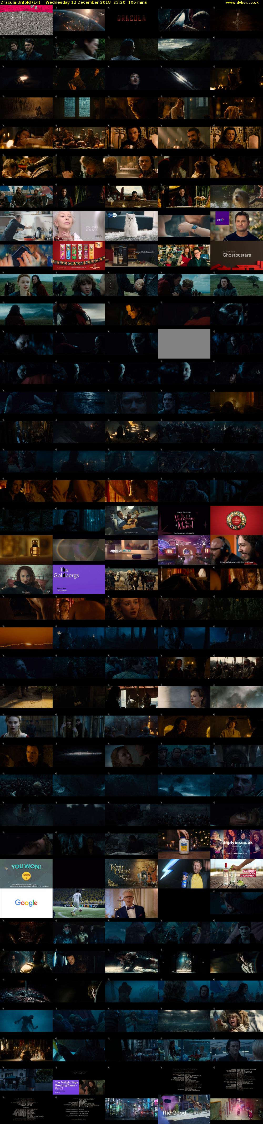 Dracula Untold (E4) Wednesday 12 December 2018 23:20 - 01:05