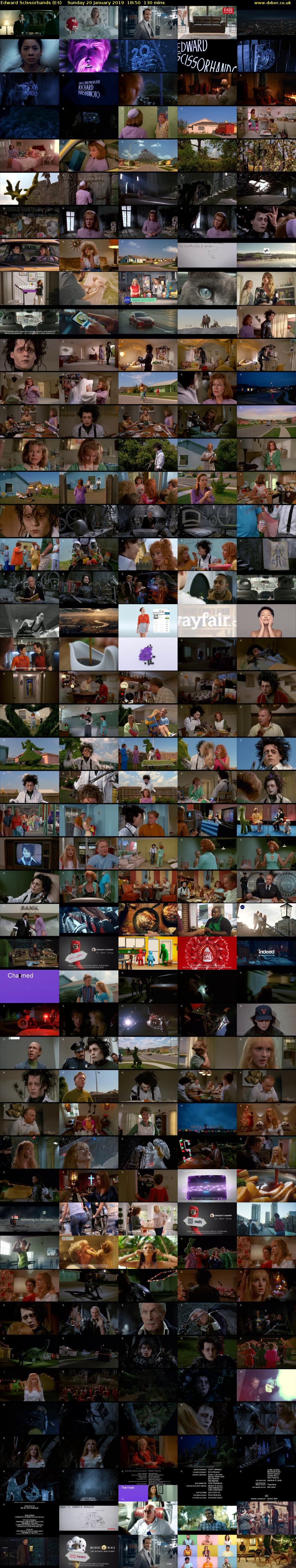 Edward Scissorhands (E4) Sunday 20 January 2019 18:50 - 21:00
