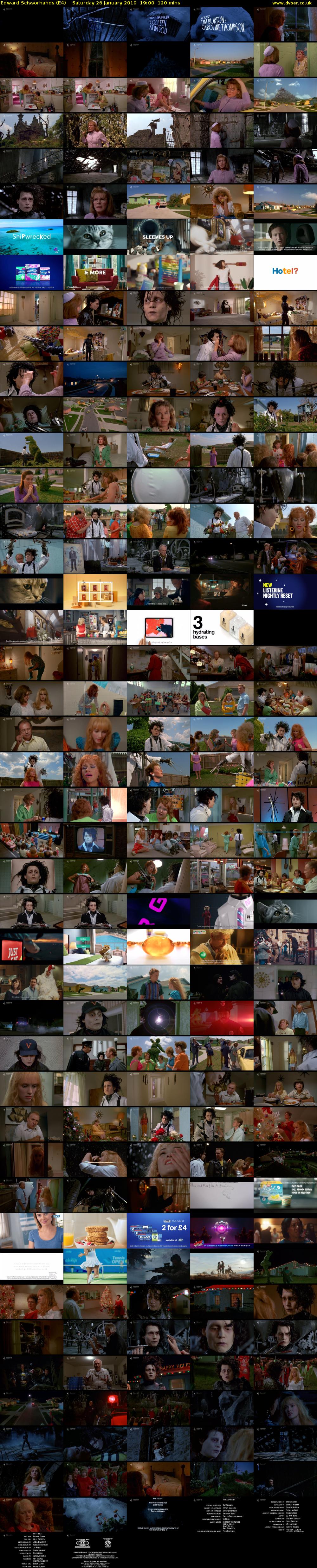 Edward Scissorhands (E4) Saturday 26 January 2019 19:00 - 21:00