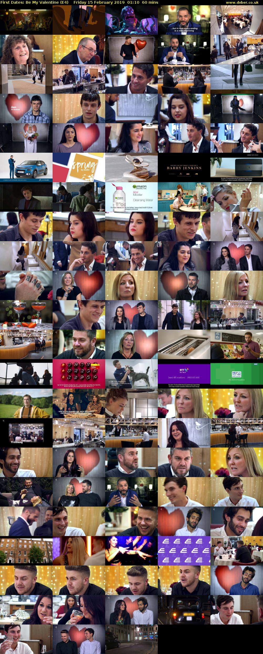 First Dates: Be My Valentine (E4) Friday 15 February 2019 01:10 - 02:10
