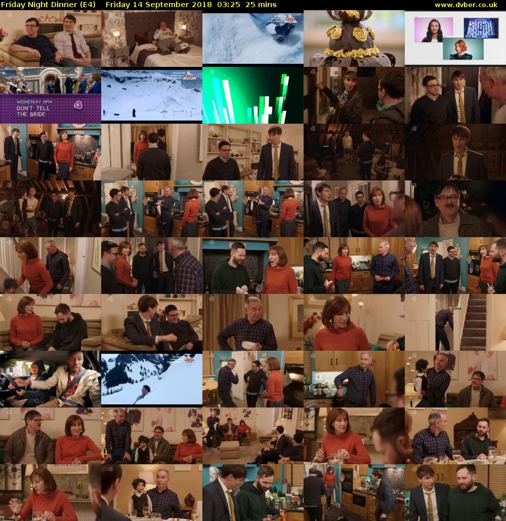Friday Night Dinner (E4) Friday 14 September 2018 03:25 - 03:50