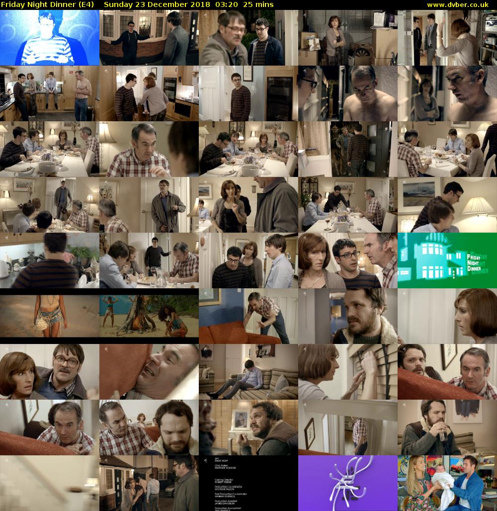 Friday Night Dinner (E4) Sunday 23 December 2018 03:20 - 03:45