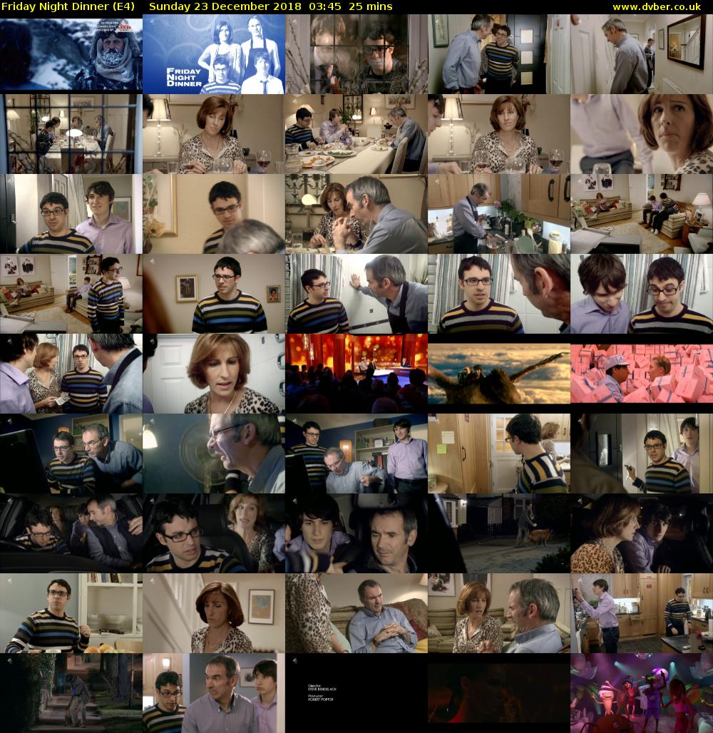 Friday Night Dinner (E4) Sunday 23 December 2018 03:45 - 04:10