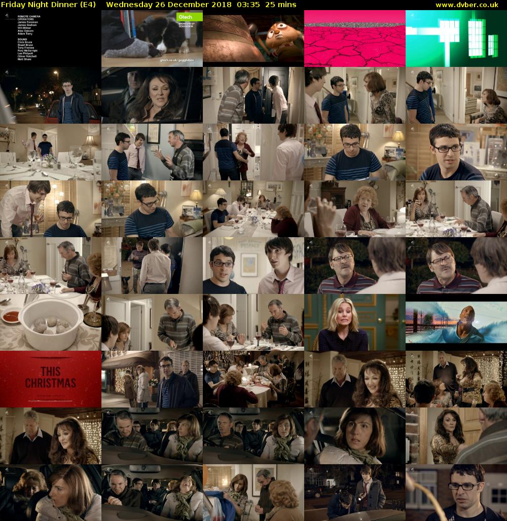 Friday Night Dinner (E4) Wednesday 26 December 2018 03:35 - 04:00