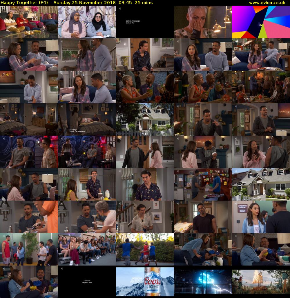Happy Together (E4) Sunday 25 November 2018 03:45 - 04:10