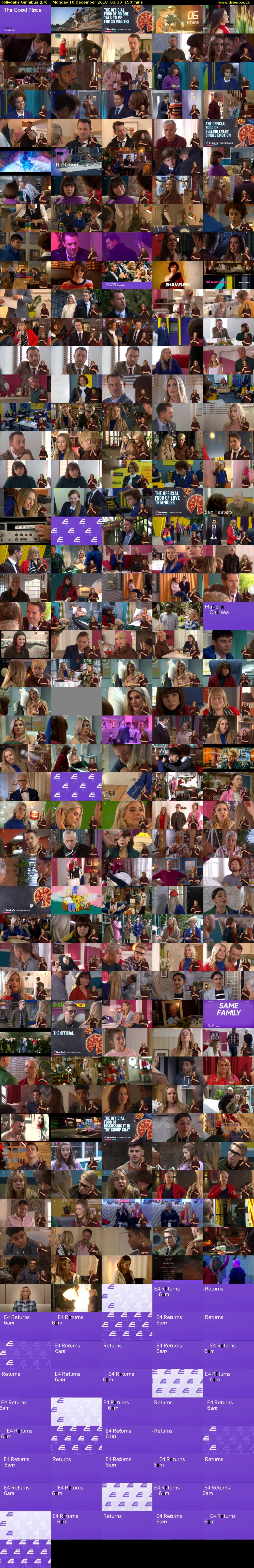 Hollyoaks Omnibus (E4) Monday 10 December 2018 03:30 - 06:00