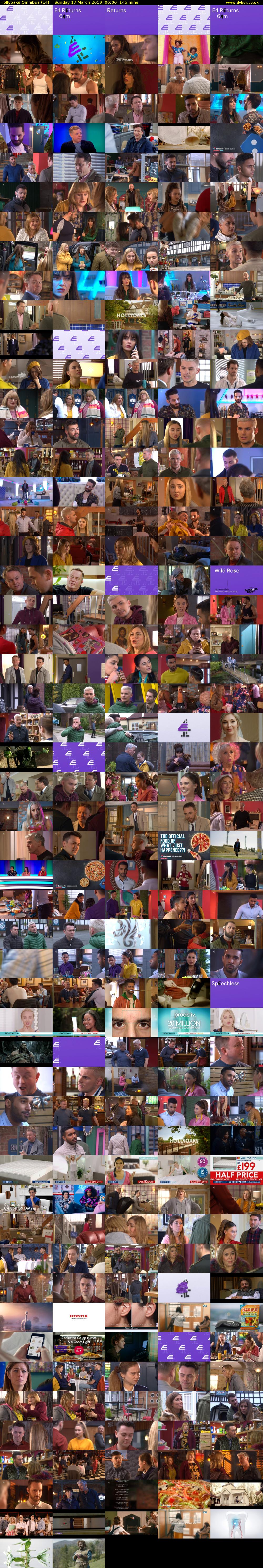 Hollyoaks Omnibus (E4) Sunday 17 March 2019 06:00 - 08:25