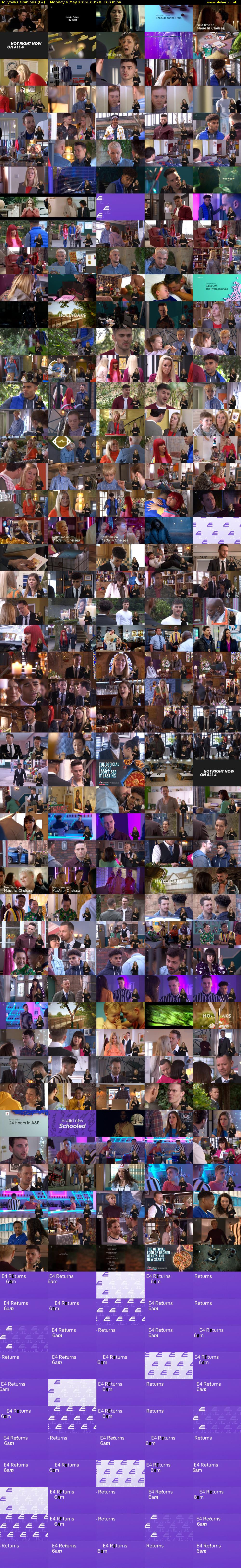 Hollyoaks Omnibus (E4) Monday 6 May 2019 03:20 - 06:00