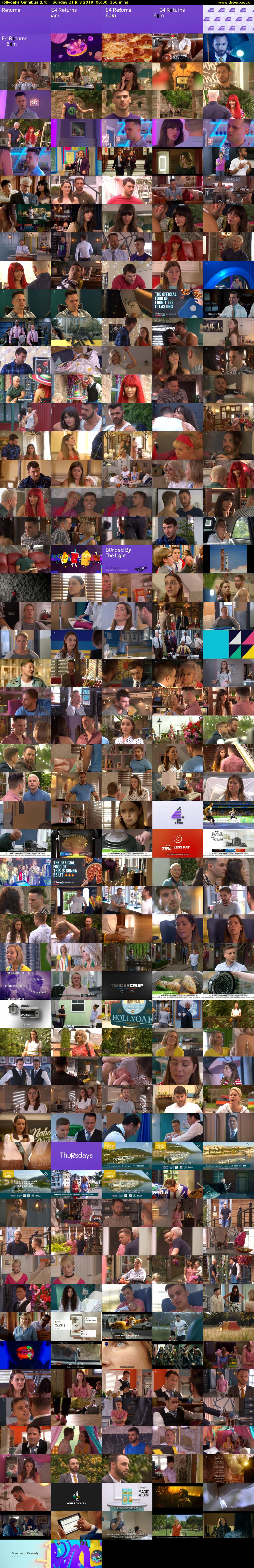 Hollyoaks Omnibus (E4) Sunday 21 July 2019 06:00 - 08:30