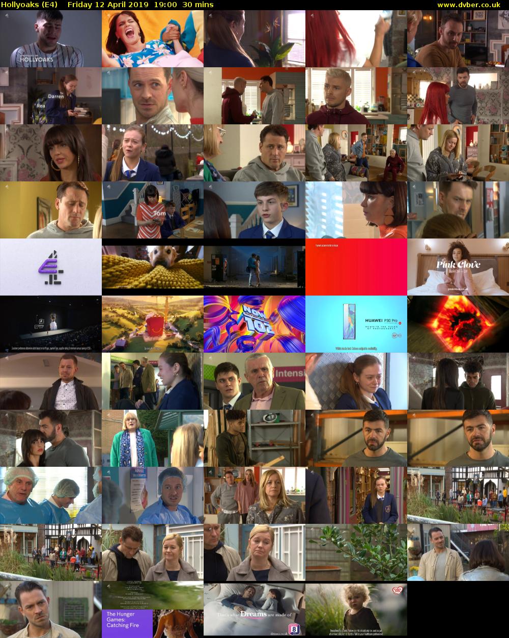 Hollyoaks (E4) Friday 12 April 2019 19:00 - 19:30