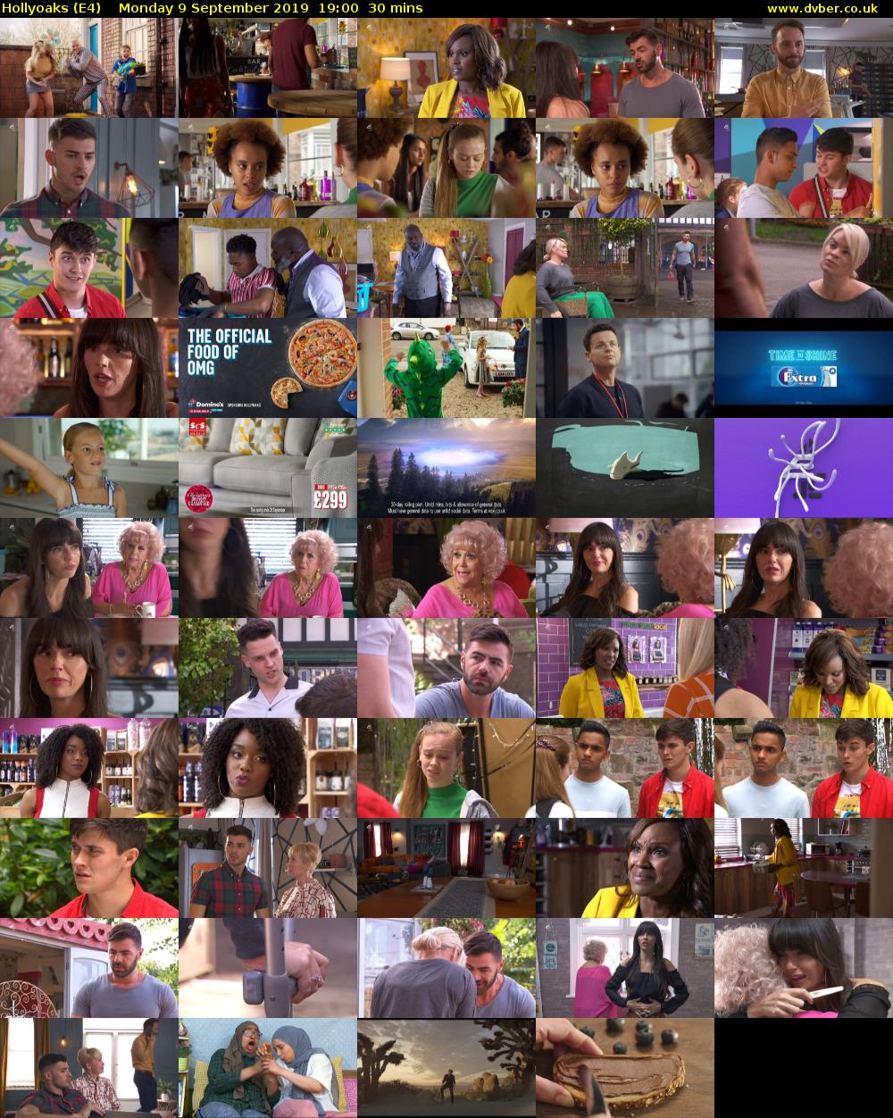Hollyoaks (E4) Monday 9 September 2019 19:00 - 19:30