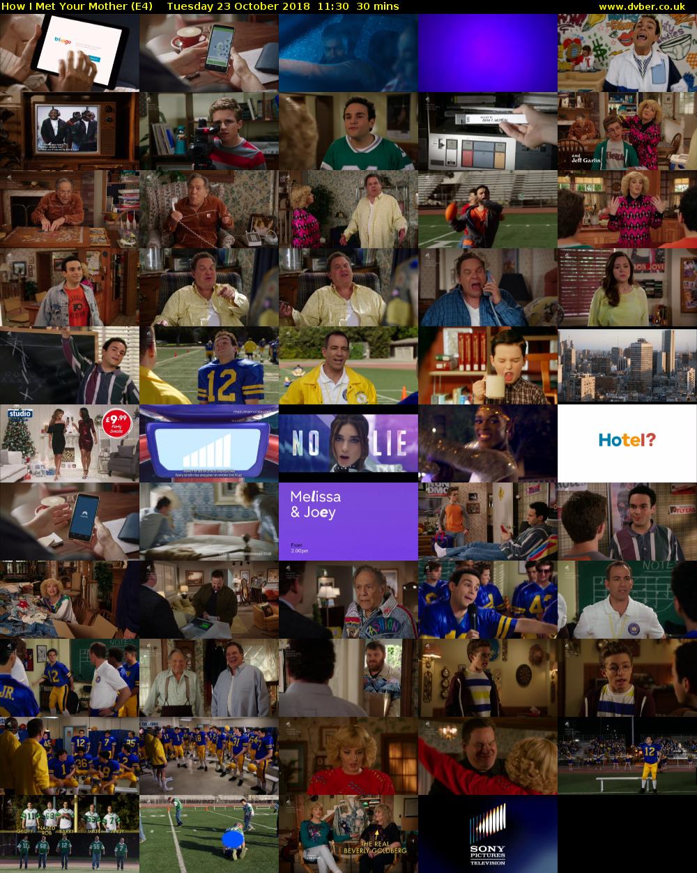 How I Met Your Mother (E4) Tuesday 23 October 2018 11:30 - 12:00
