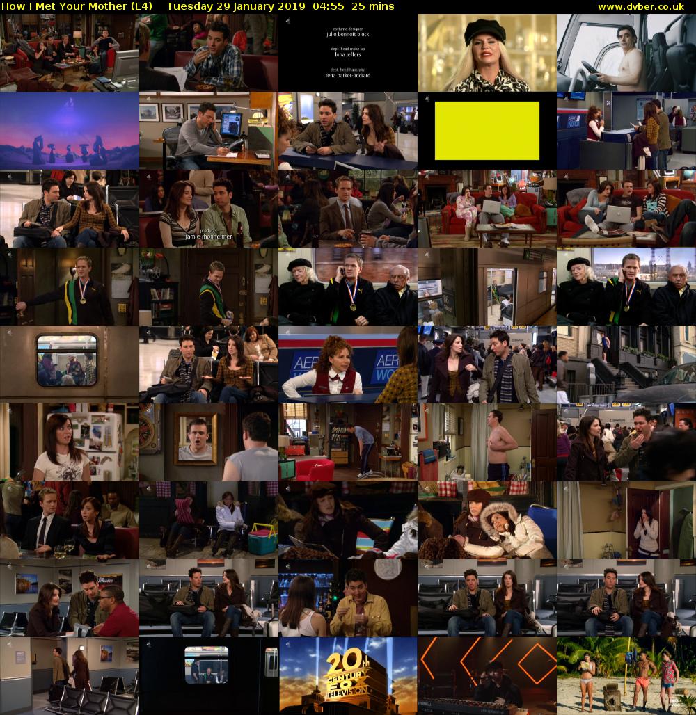 How I Met Your Mother (E4) Tuesday 29 January 2019 04:55 - 05:20