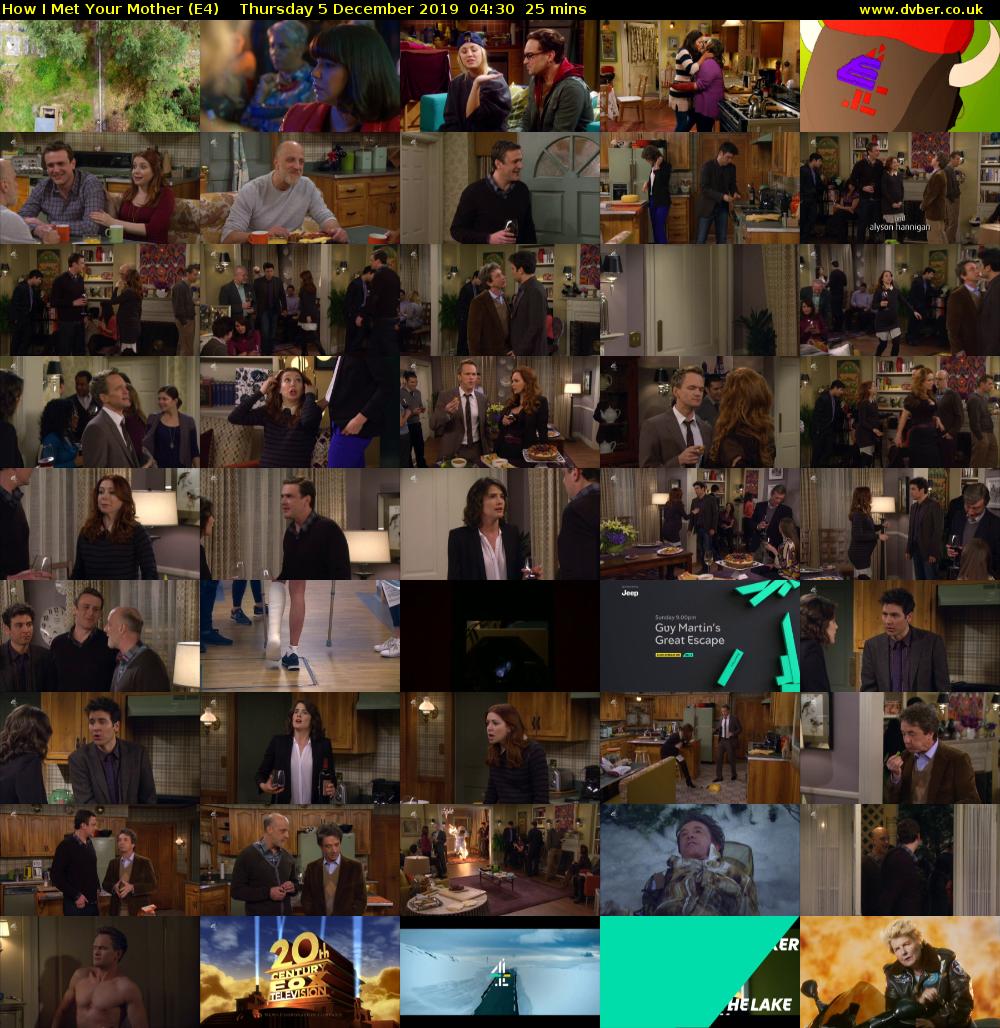 How I Met Your Mother (E4) Thursday 5 December 2019 04:30 - 04:55