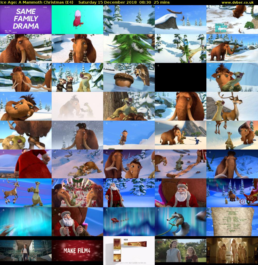 Ice Age: A Mammoth Christmas (E4) Saturday 15 December 2018 08:30 - 08:55