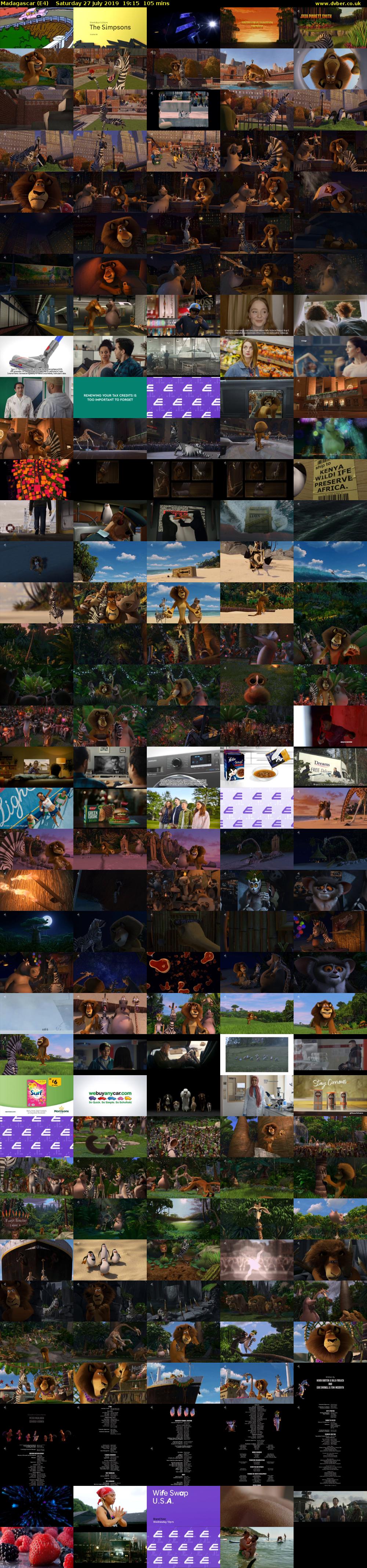 Madagascar (E4) Saturday 27 July 2019 19:15 - 21:00