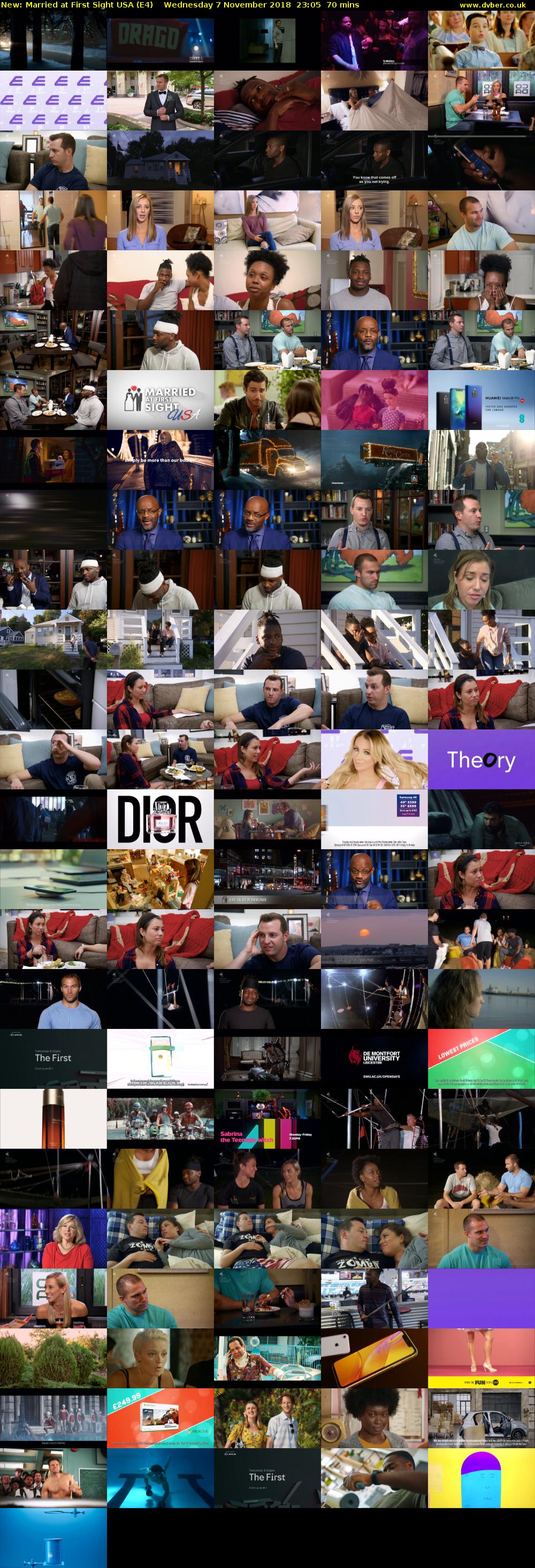 Married at First Sight USA (E4) Wednesday 7 November 2018 23:05 - 00:15