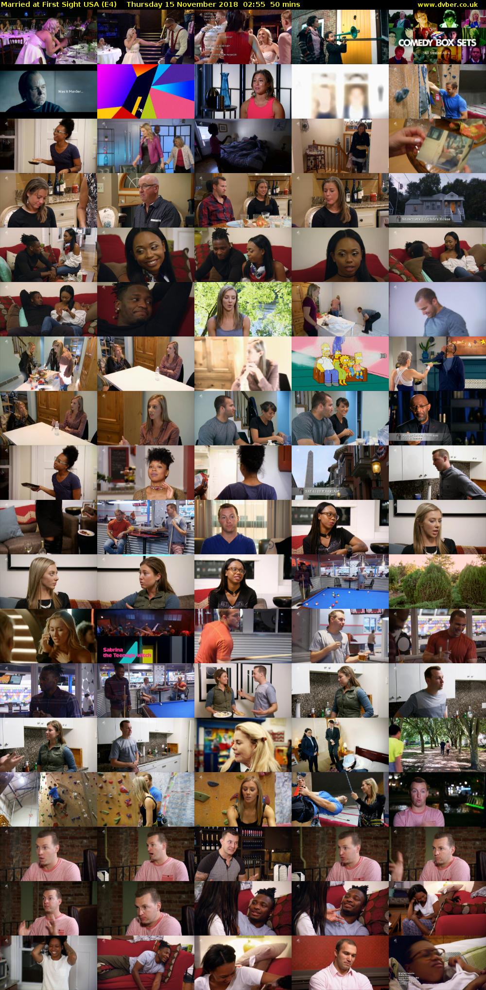 Married at First Sight USA (E4) Thursday 15 November 2018 02:55 - 03:45