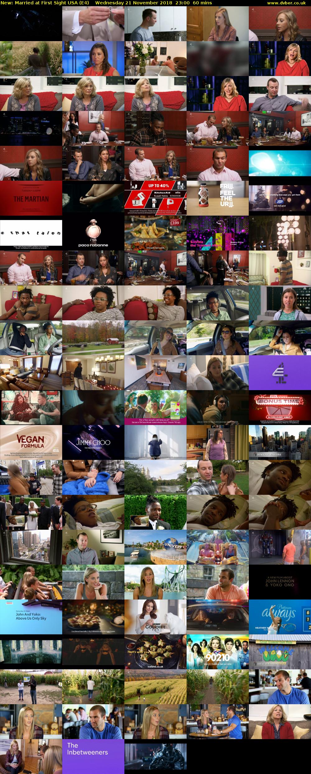 Married at First Sight USA (E4) Wednesday 21 November 2018 23:00 - 00:00