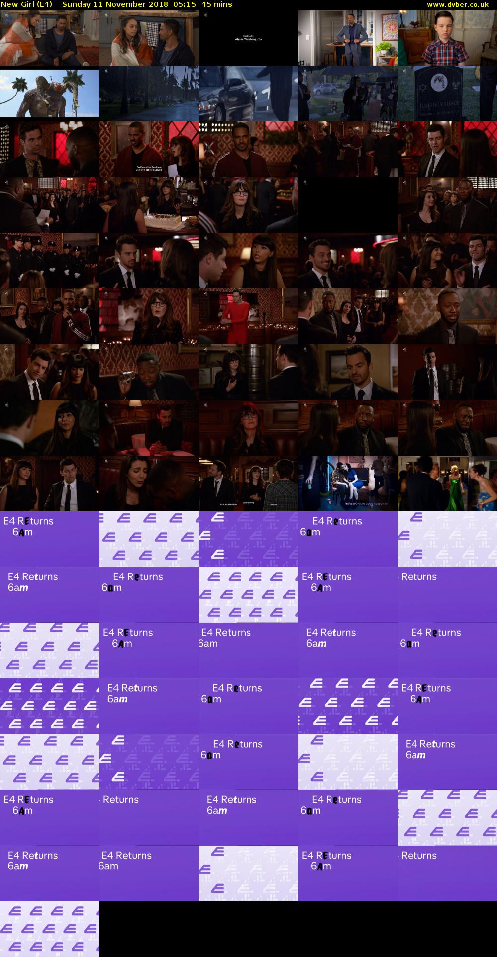New Girl (E4) Sunday 11 November 2018 05:15 - 06:00