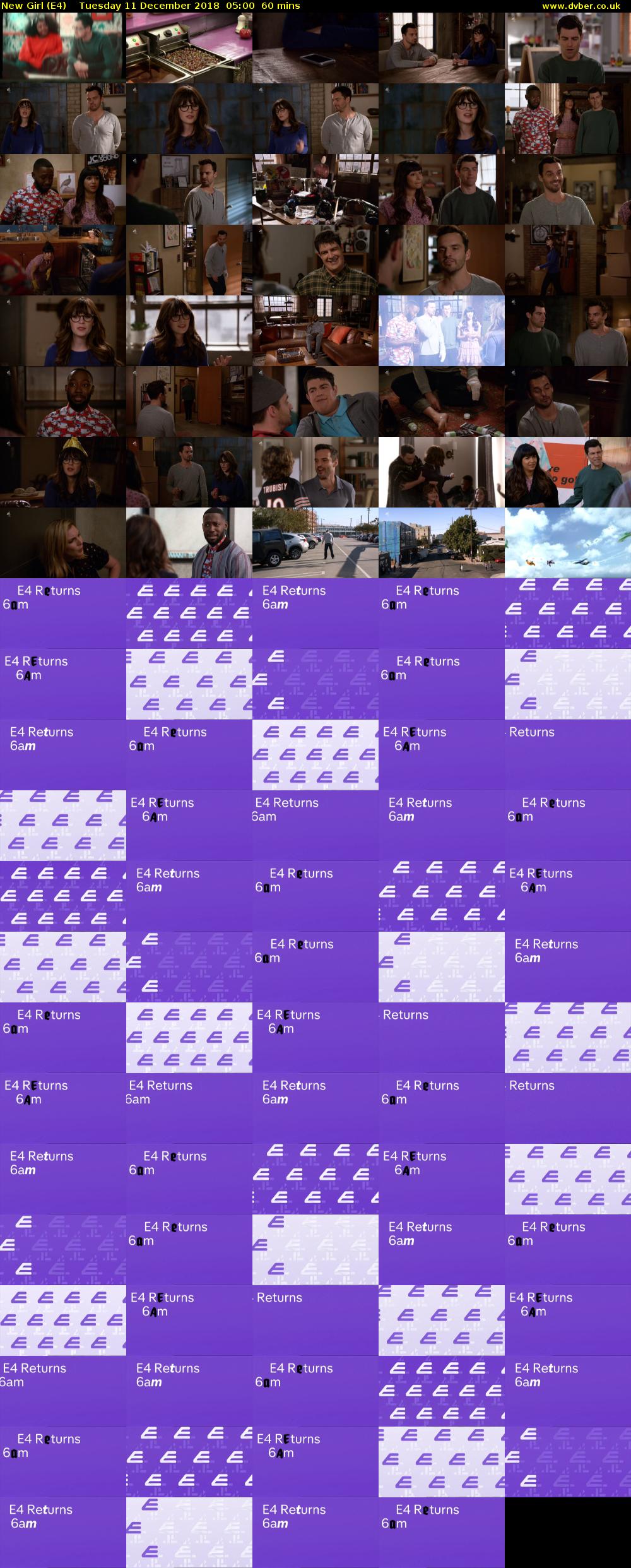 New Girl (E4) Tuesday 11 December 2018 05:00 - 06:00