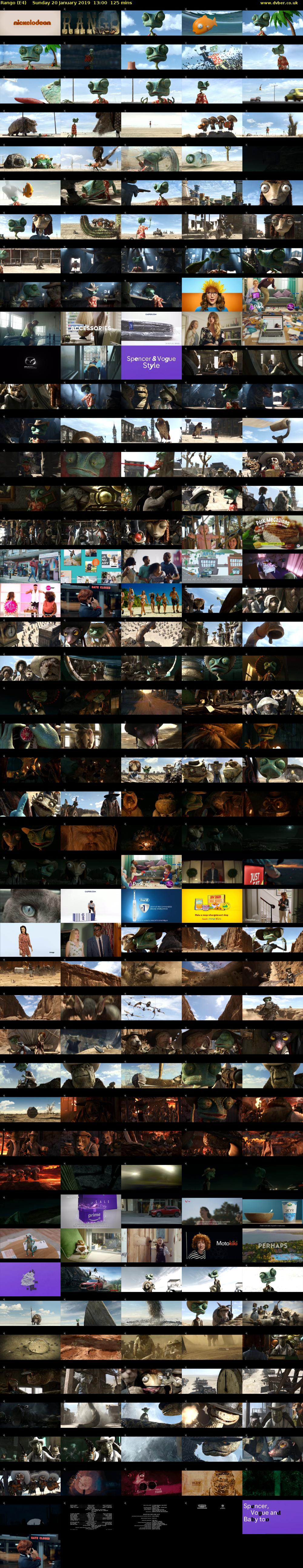 Rango (E4) Sunday 20 January 2019 13:00 - 15:05