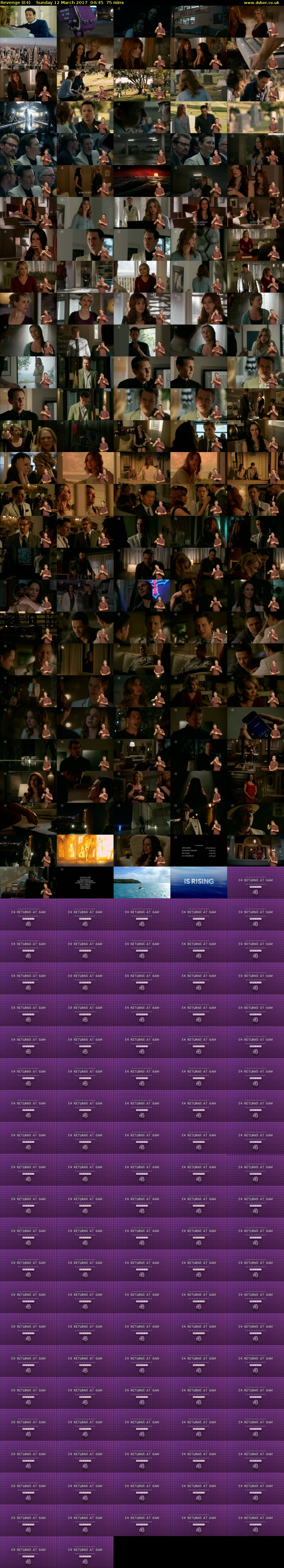 Revenge (E4) Sunday 12 March 2017 04:45 - 06:00