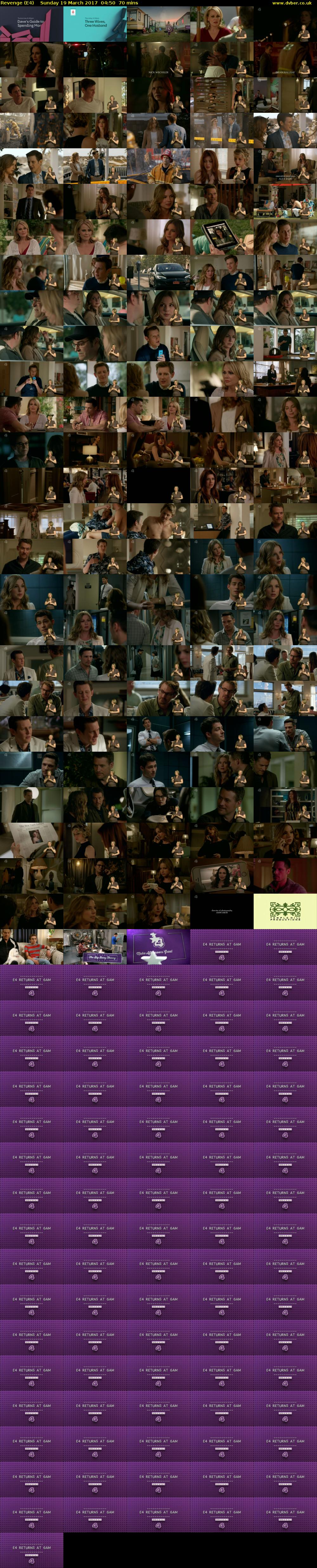 Revenge (E4) Sunday 19 March 2017 04:50 - 06:00