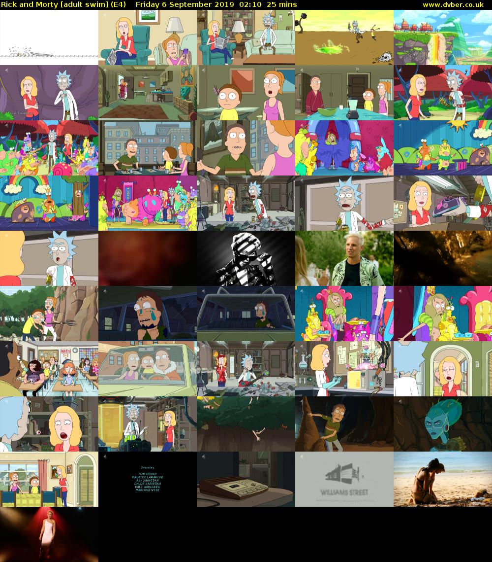 Rick and Morty [adult swim] (E4) Friday 6 September 2019 02:10 - 02:35