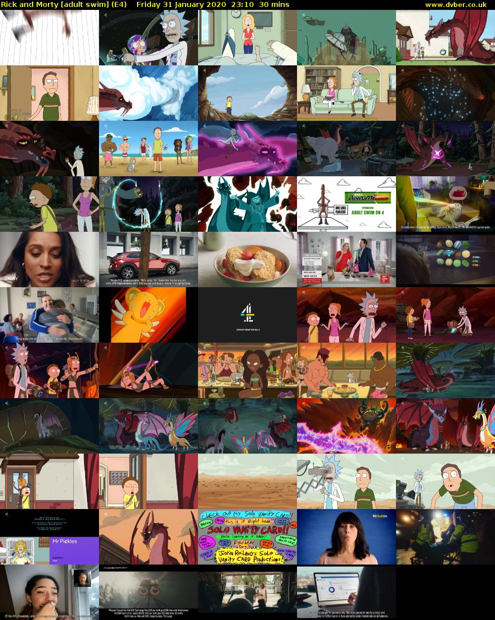 Rick and Morty [adult swim] (E4) Friday 31 January 2020 23:10 - 23:40