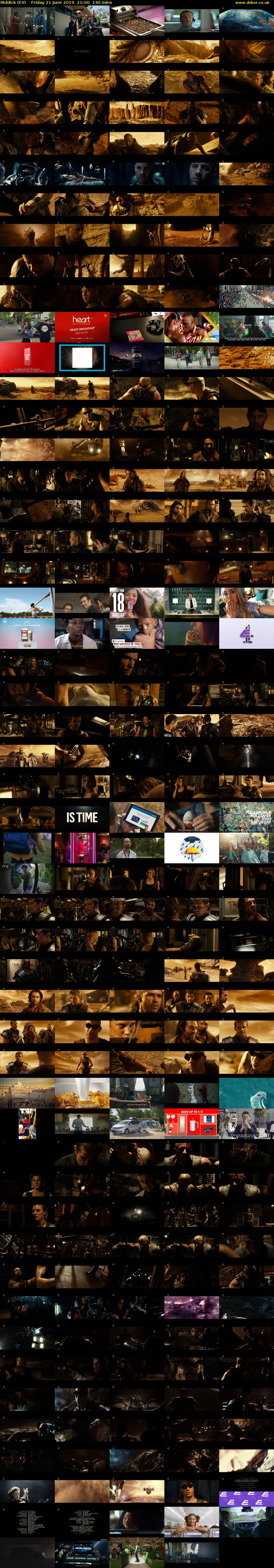 Riddick (E4) Friday 21 June 2019 21:00 - 23:20