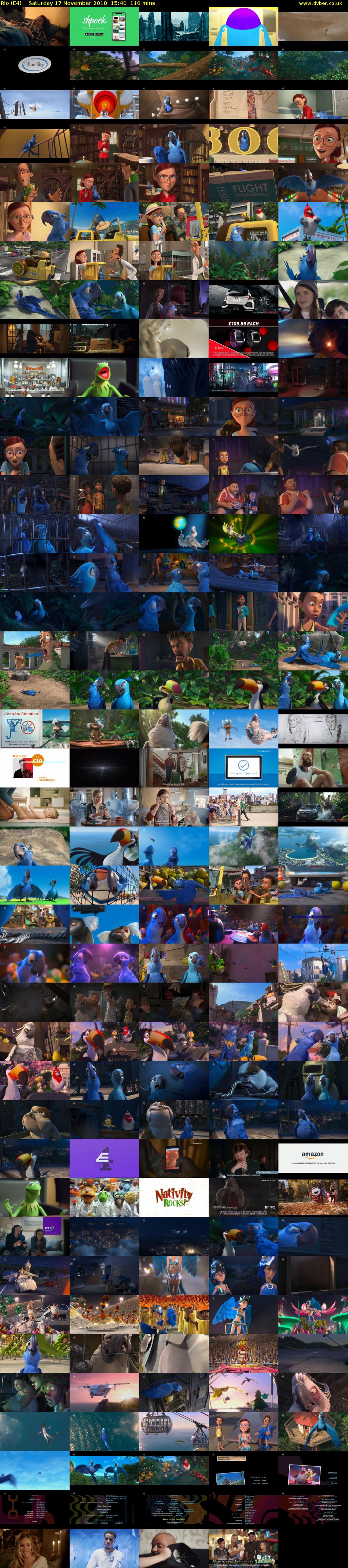 Rio (E4) Saturday 17 November 2018 15:40 - 17:30