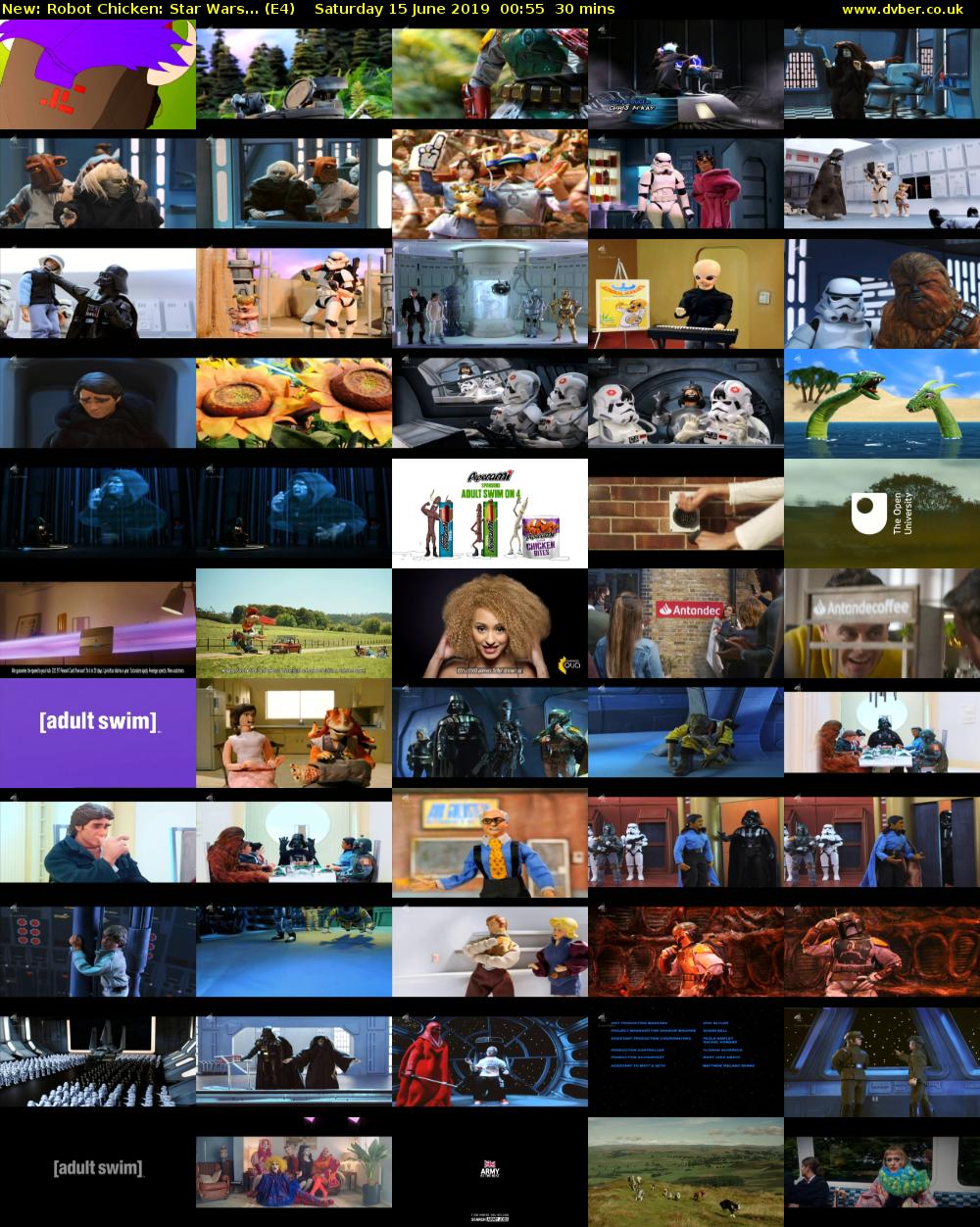 Robot Chicken: Star Wars... (E4) Saturday 15 June 2019 00:55 - 01:25