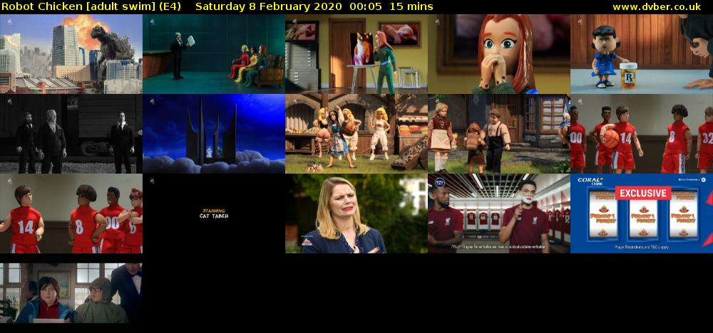 Robot Chicken [adult swim] (E4) Saturday 8 February 2020 00:05 - 00:20