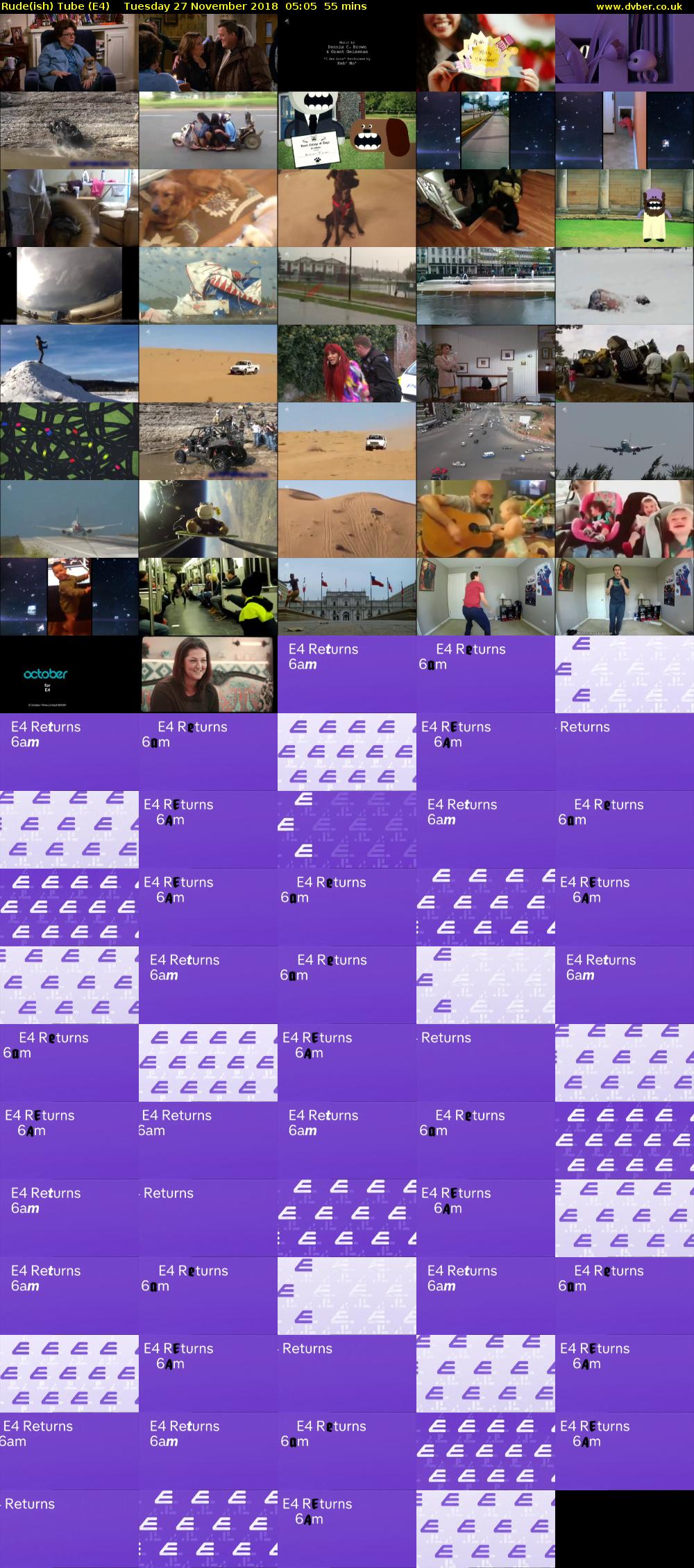 Rude(ish) Tube (E4) Tuesday 27 November 2018 05:05 - 06:00