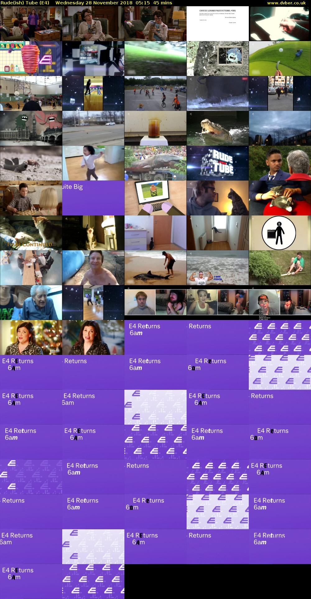 Rude(ish) Tube (E4) Wednesday 28 November 2018 05:15 - 06:00