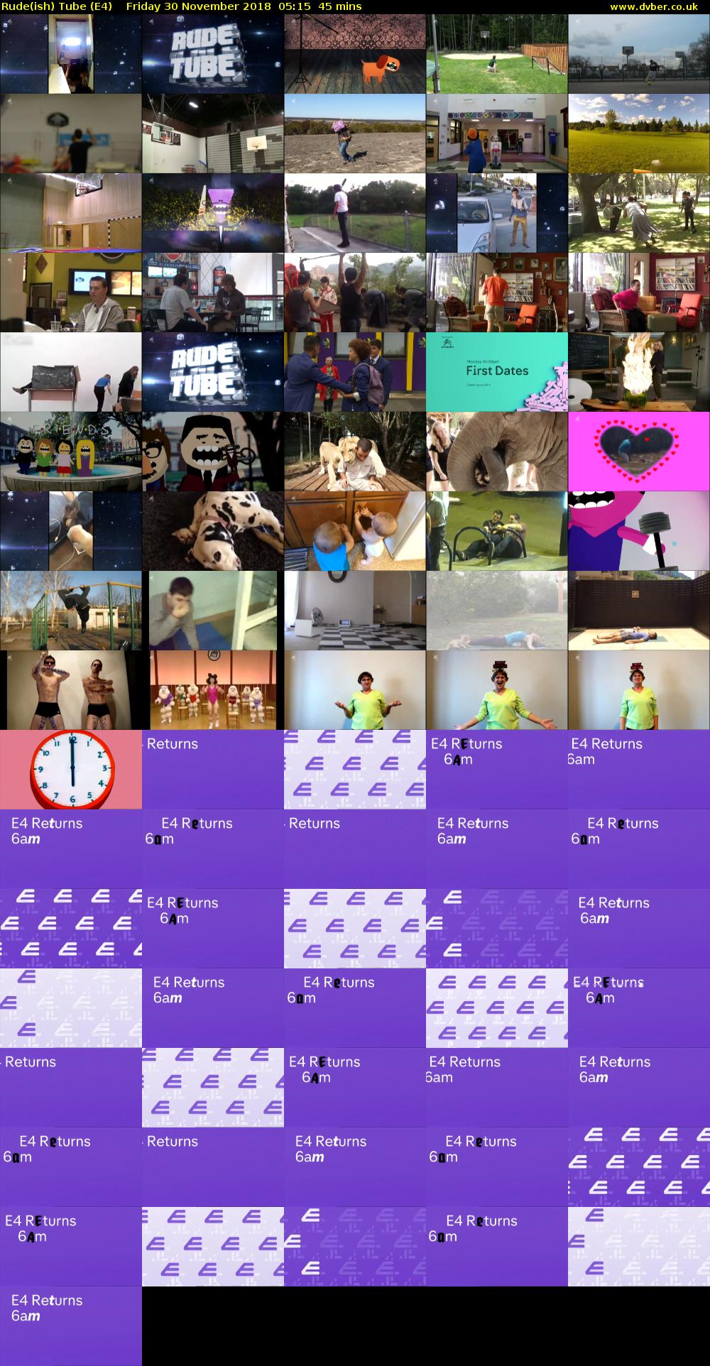 Rude(ish) Tube (E4) Friday 30 November 2018 05:15 - 06:00