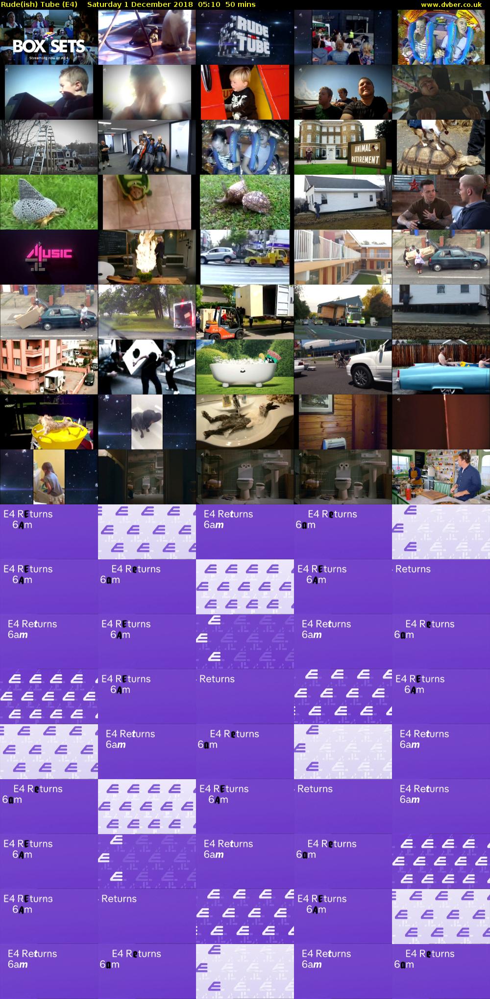 Rude(ish) Tube (E4) Saturday 1 December 2018 05:10 - 06:00