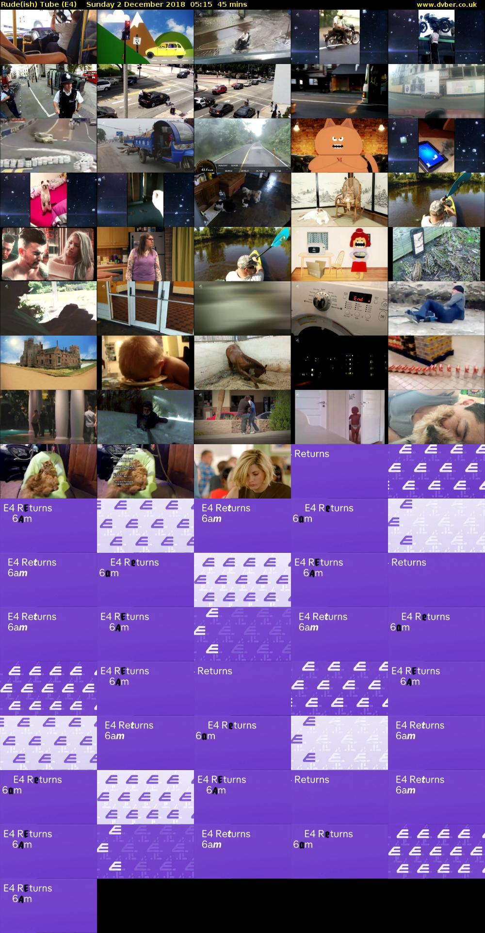 Rude(ish) Tube (E4) Sunday 2 December 2018 05:15 - 06:00